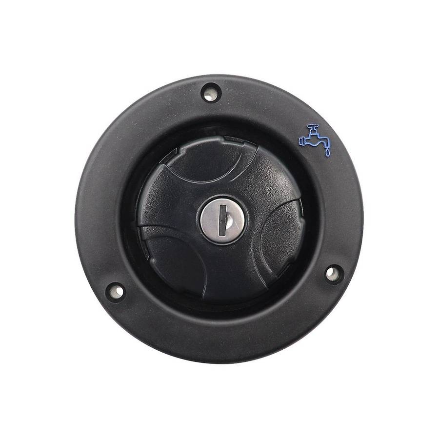 Lockable Filler Neck Tanks Caravan Water Fill Hatch Inlet Trailer Tank Caps Rv Accessory(white)