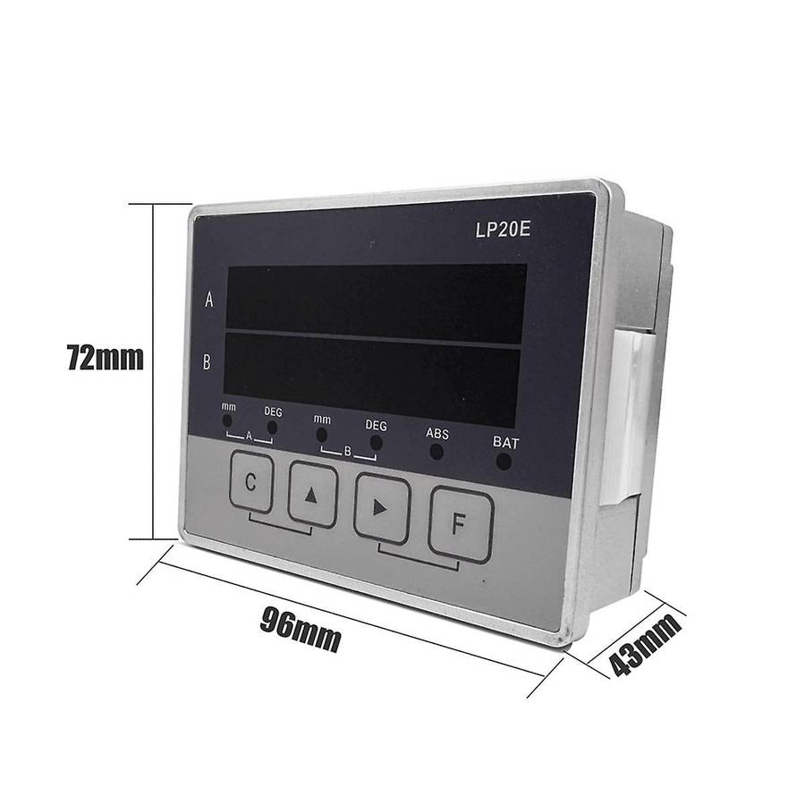 LP20E 2 Axis Digital Display DRO Magnetic Sensor Tape Displacement Readout Scale Position Transducer