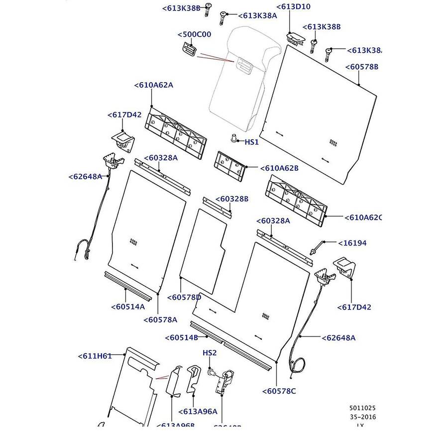 LR083126 Car Rear Armrest Clip Handle Latch Buckle Clip Latch for Range Sport L405 L494