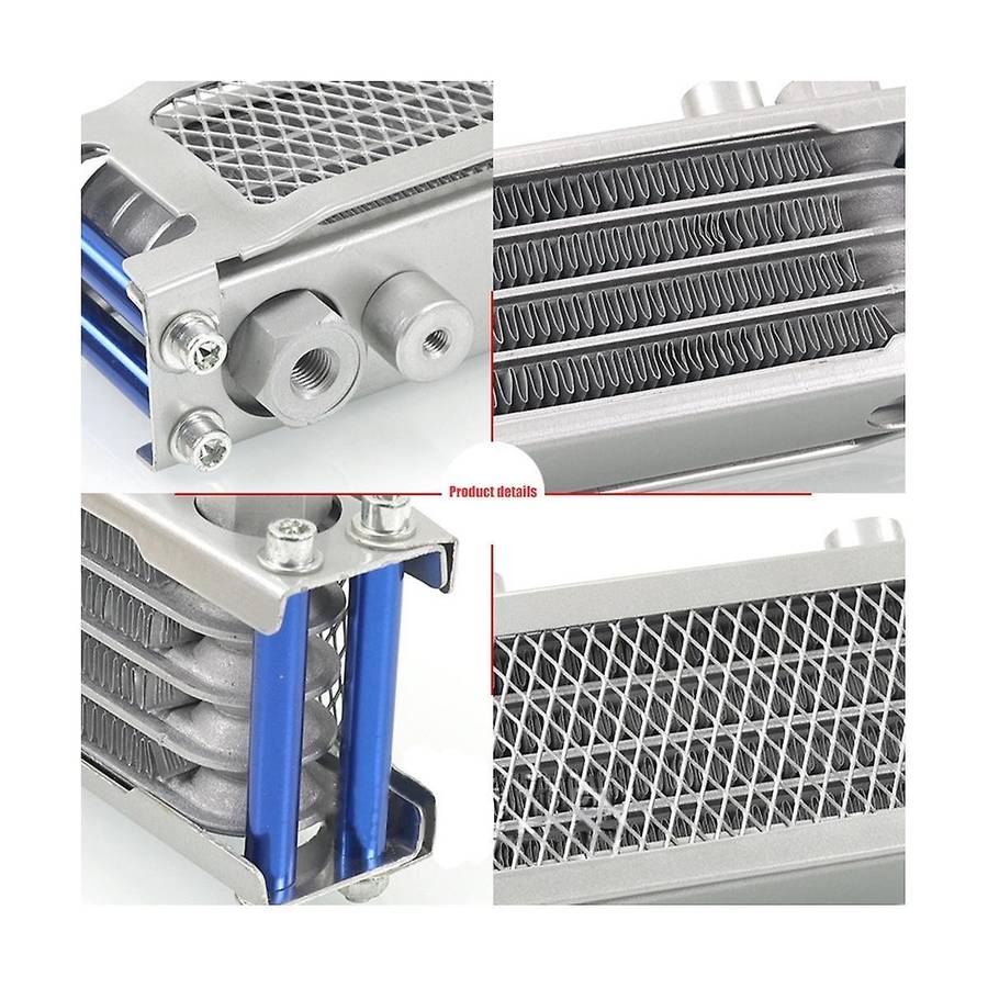 M12 Interface Radiator Aluminium Cooling System for 50-160cc Motorcycle Dirt Pit Monkey Bike Silver