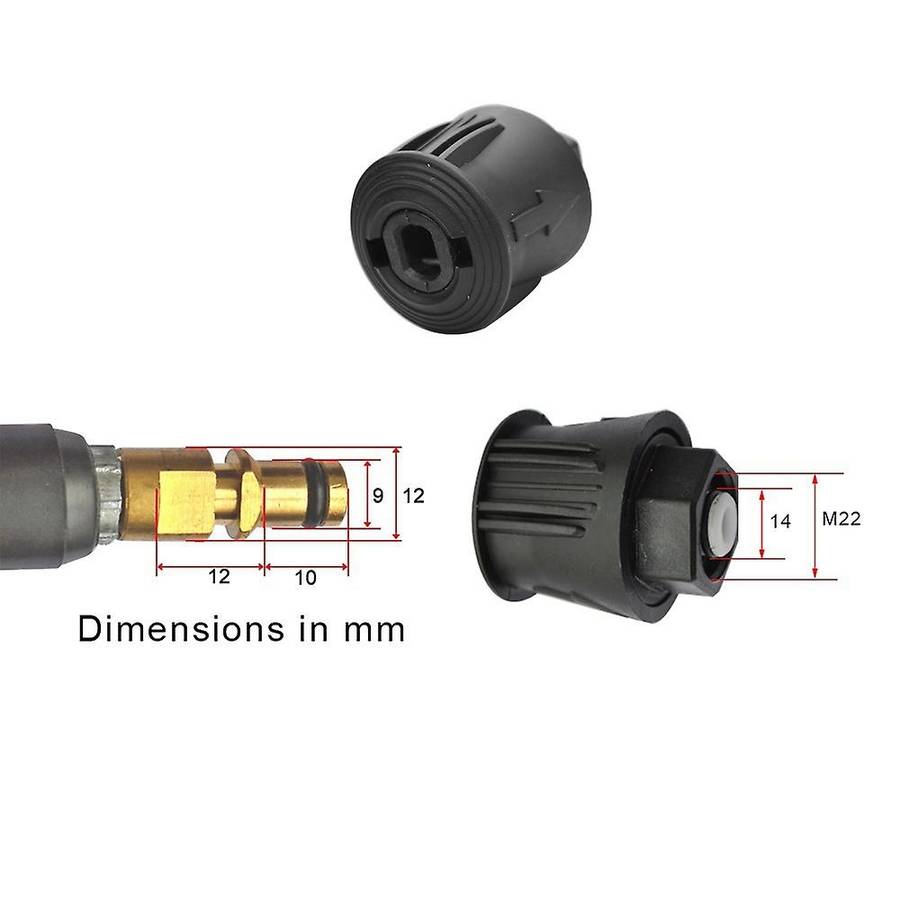 M22x1.4mm High Pressure Washer Hose Connector Washer Outlet Adapter for Karcher K2 K3 K4 K5 K6 K7