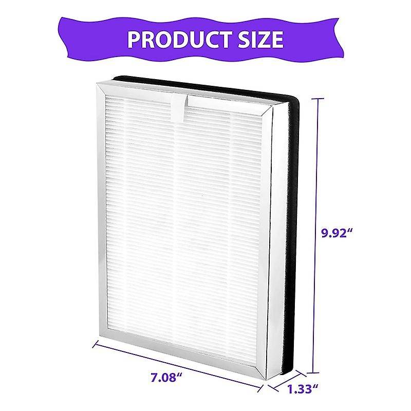 Ma-25 H13 True Hepa Filter for Ma-25 Air Purifier, 3-in-1 True Hepa, Activated Carbon and -filter,