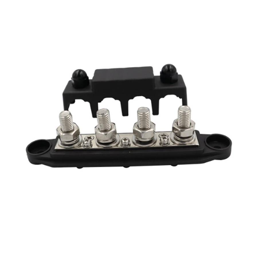 M8 Busbar Box Plate 250a 4 Terminals High Current Busbar Cable Box Auto Max Connection Amplifier Pow