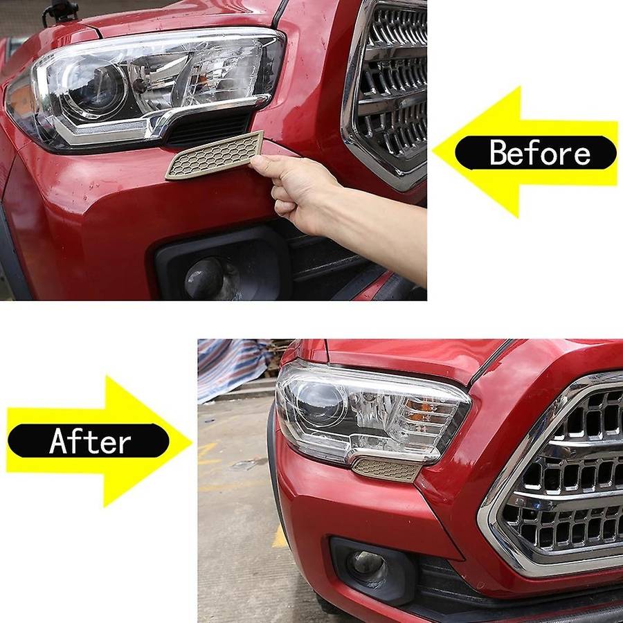 Car Front Bumper Headlight Sticker Strip for Toyota Tacoma 2016-2020