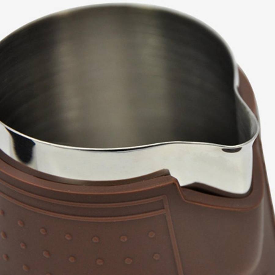 12 Oz. Stainless Steel Milk Foaming Steamer Pot with Eagle Nozzle,b