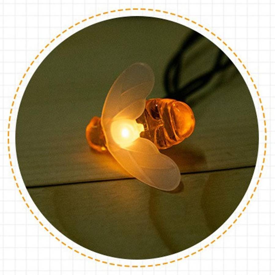 Solar Simulation Bee Light String Waterproof Outdoor Light 6.5m