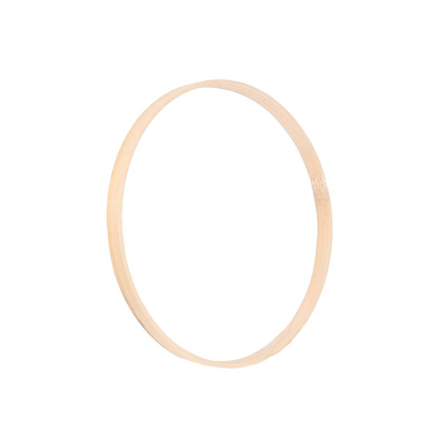Wooden Rings, Bamboo Macrame Hoop Rings for Wedding Christmas Crafts