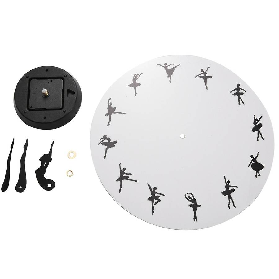 Charming Ballerina Wall Clock Baby Girl Decor Wall Clock Wall Watch