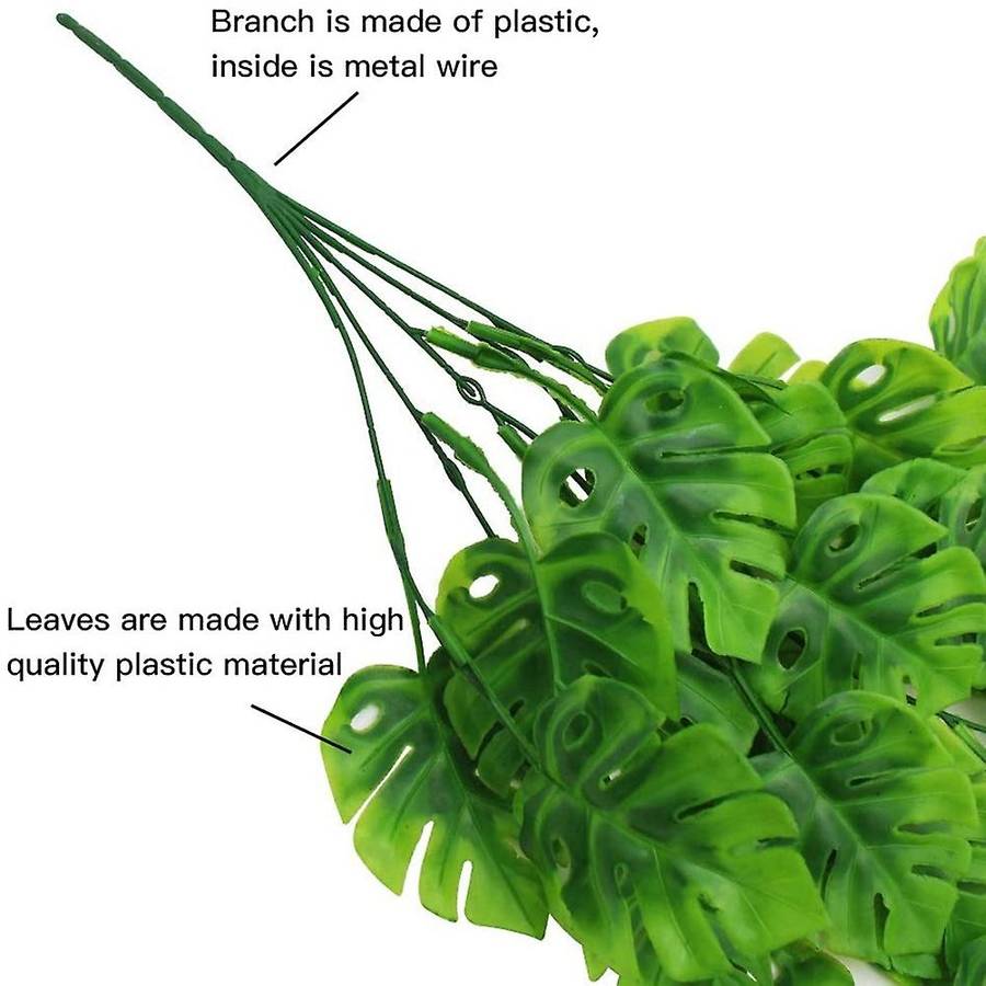 Artificial Monstera Leaves Garland Plants, for Garden Decor Vines