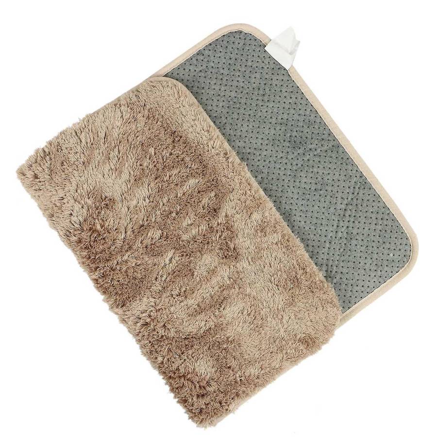 Long Hair Thick Carpet Ins Fresh Bedroom Bedside Blanket,card Brown