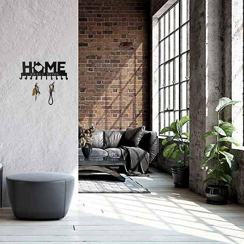 Key Holder for Wall Mount (10-hook Rack) Decor,metal for Front Door