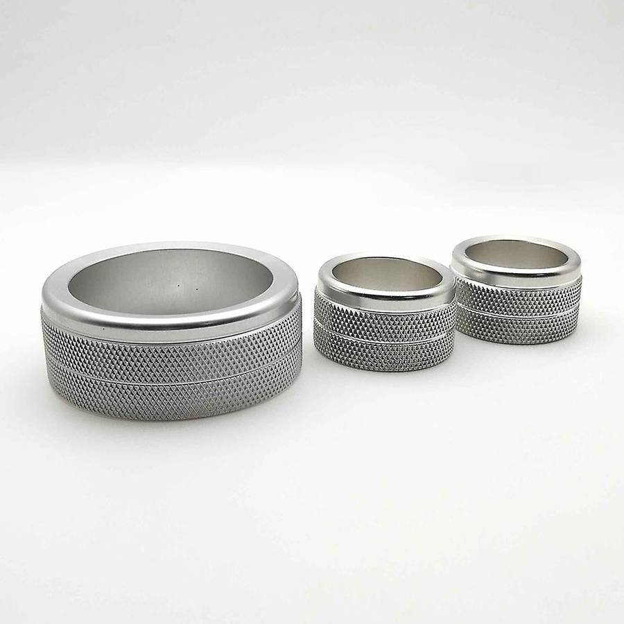 For Tundra 2014-21 Air Conditioner Switch Cd Button Knob(silver 3pcs)
