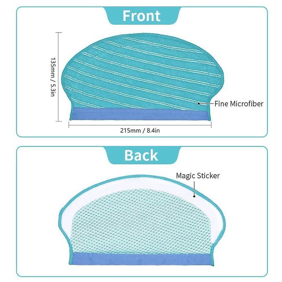 12pcs Mop Cloth for Ecovacs Deebot Ozmo 920 T5 Aivi T8 Pure N8 Robot