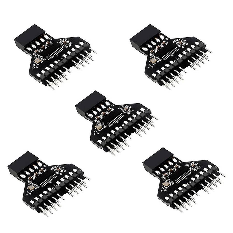 5 Pcs Expansion Card Usb2.0 Motherboard Speed Measurement with 9-pin
