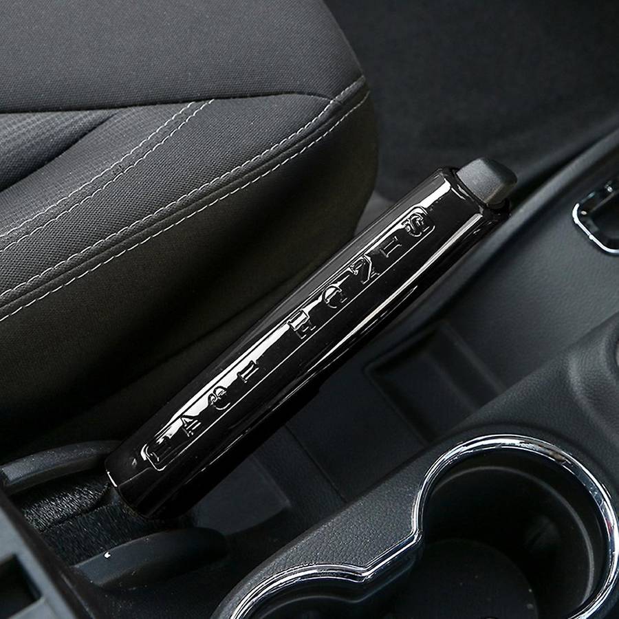 Car Handbrake Handle Decoration Cover Trim Stickers, Abs Black