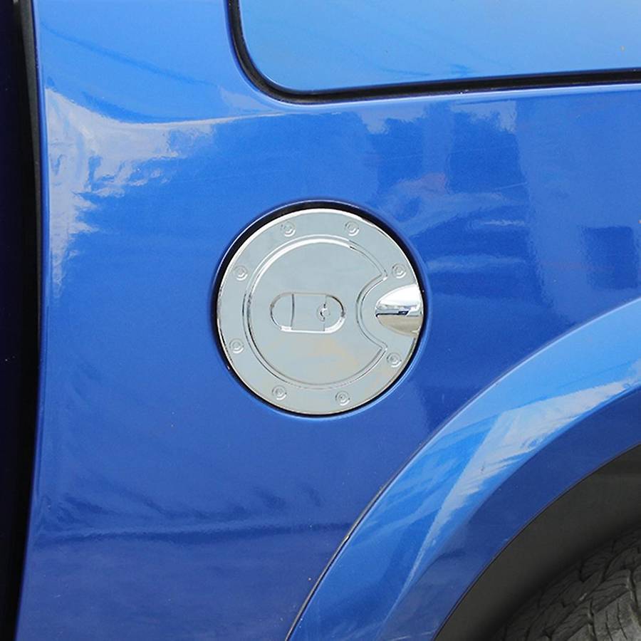 Door Fuel Tank Cover Gas Filler Cap Trim for Dodge Ram, Abs Silver