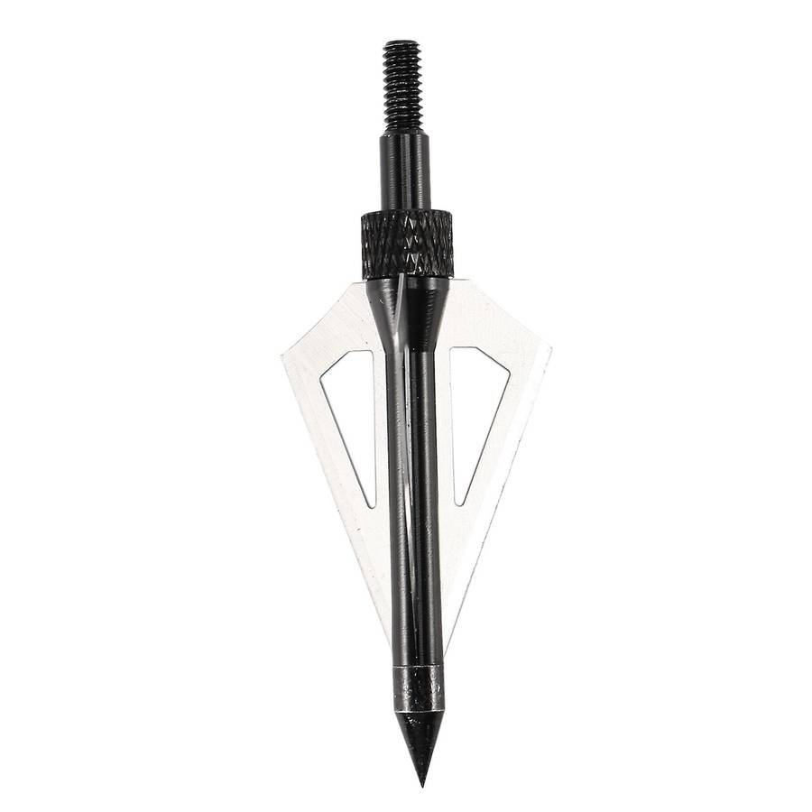 12pcs 3 Blades Hunting Archery Broadheads 100 Grain Heads Tips