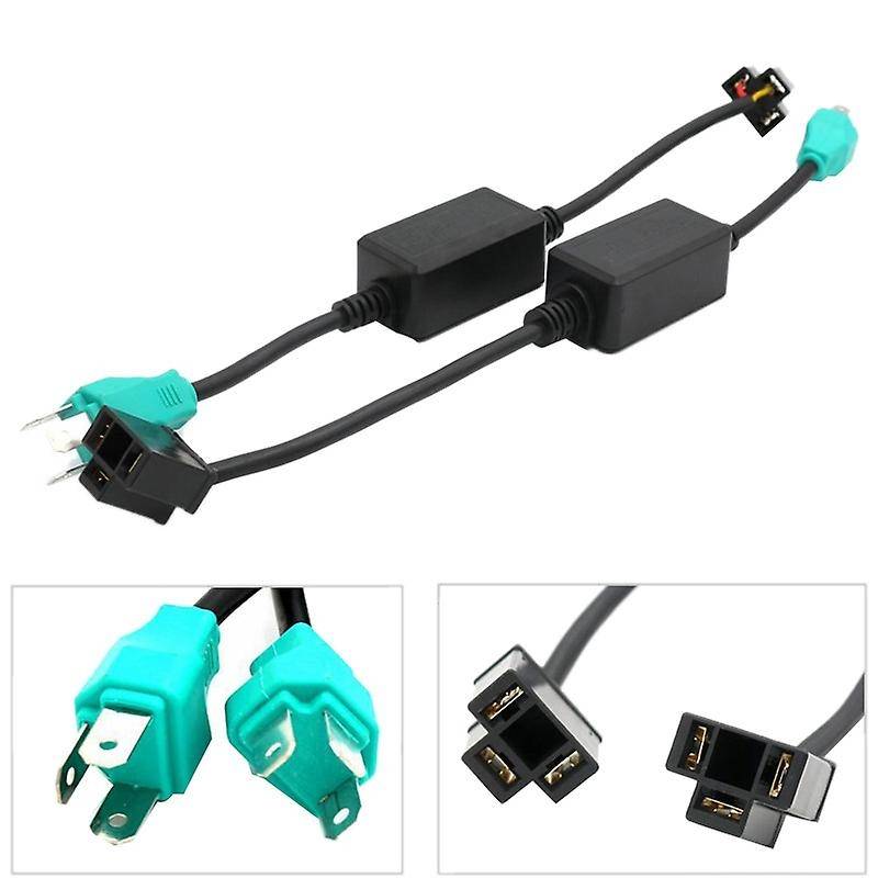 2pcs H4 Anti Flicker Harness Error Free Decoders Led Headlight