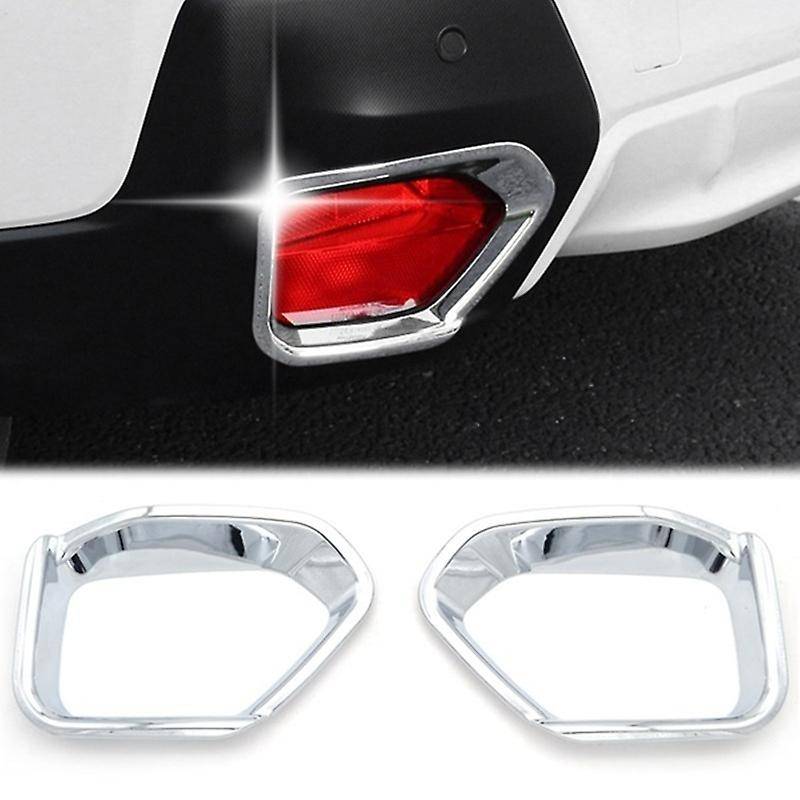 For Subaru Xv Crosstrek 17-19 Chrome Rear Fog Lamp Cover Bumper Trim