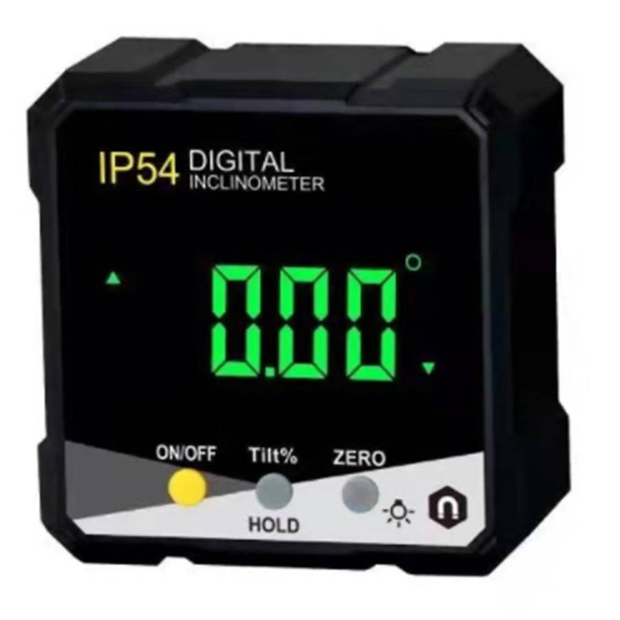 Ip54 4x90digital Inclinometer Lcd Slope Meter Angle Ruler -yellow
