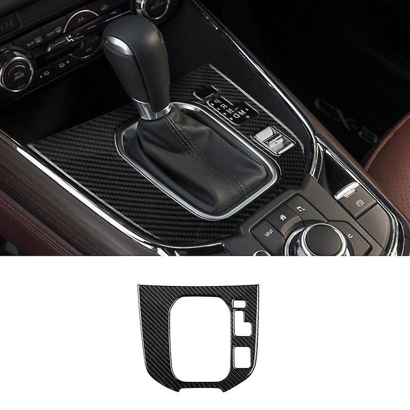 Auto Carbon Fiber Central Gear Panel Control Panel Decal Car Right