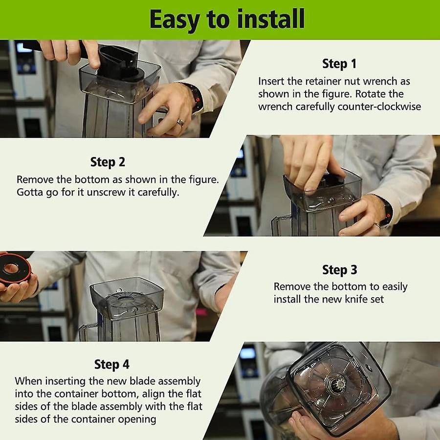 Wet Blade Assembly Blades, for Vitamix Household 48, 32 Oz Containers