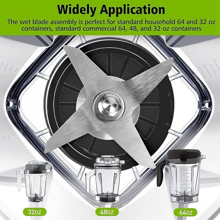 Wet Blade Assembly Blades, for Vitamix Household 48, 32 Oz Containers