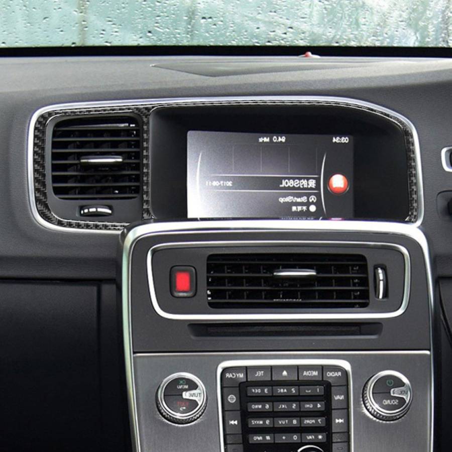 Center Console Navigation Cover Trim for Volvo S60 V60 10-18 Rhd