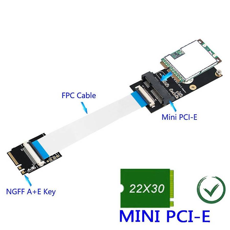 A+e to Mini Pci-e Adapter Key A-e to Mini Pci Express Wifi M.2 Wifi