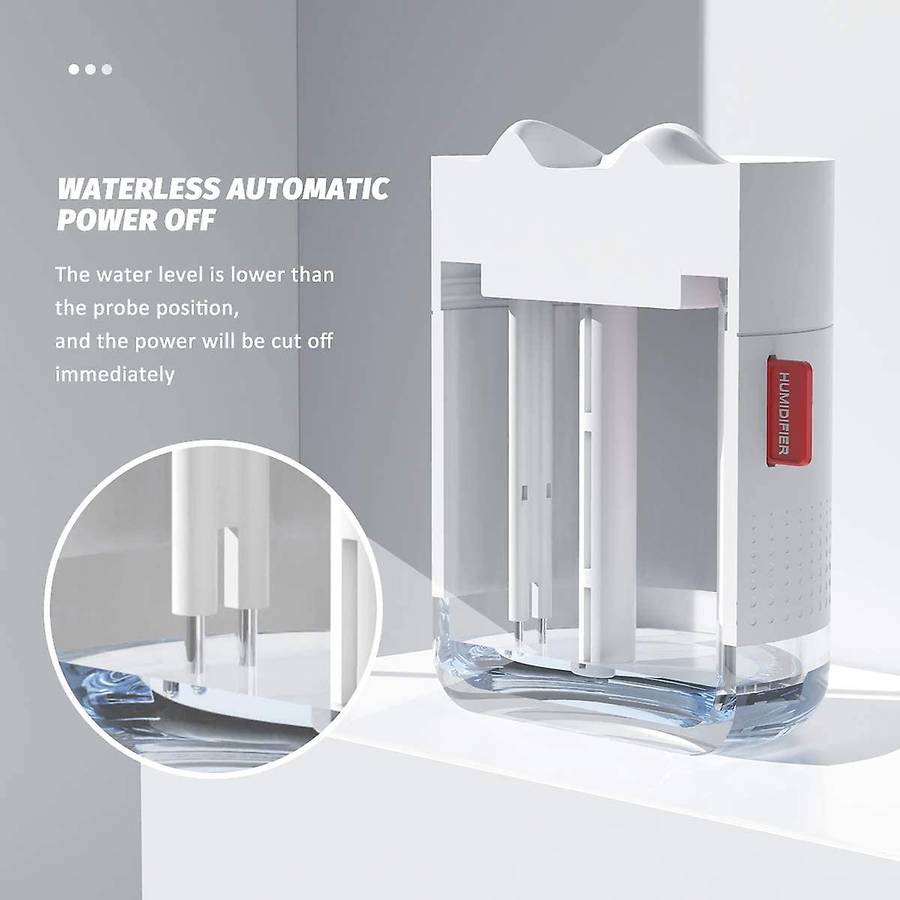 Humidifier 500ml Cool Mist Humidifier Air Humidifier, White