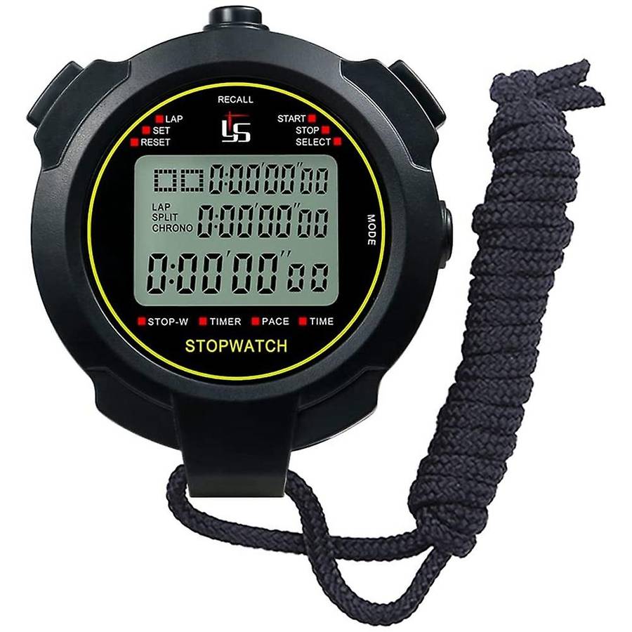 Digital Sports Stopwatch, 10lap /split Memory Stopwatch Count Down