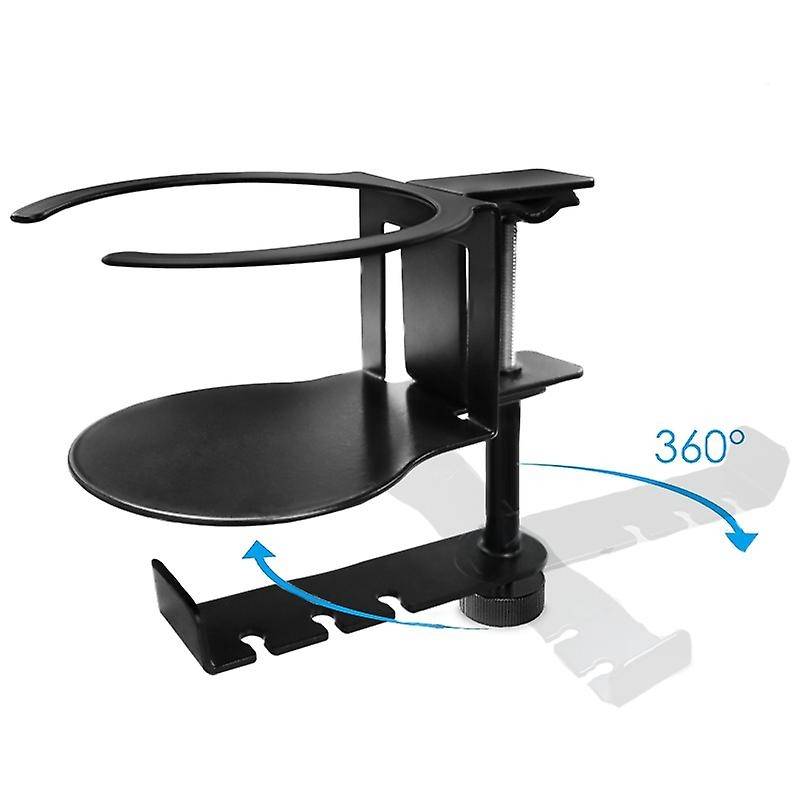 2 In 1 Pc Gaming Headset Stand 360 Rotating Headphone Holder