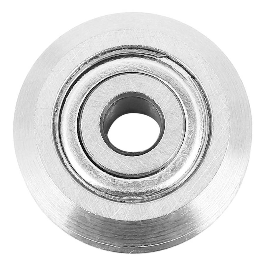 4x W1 Deep V Groove W-rail Track Pulley Rollers Ball Bearings Steel