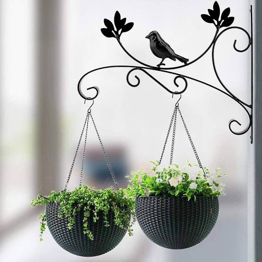 Hanging Basket Brackets Wall Hanging Metal Plant Hook Bird Feeder