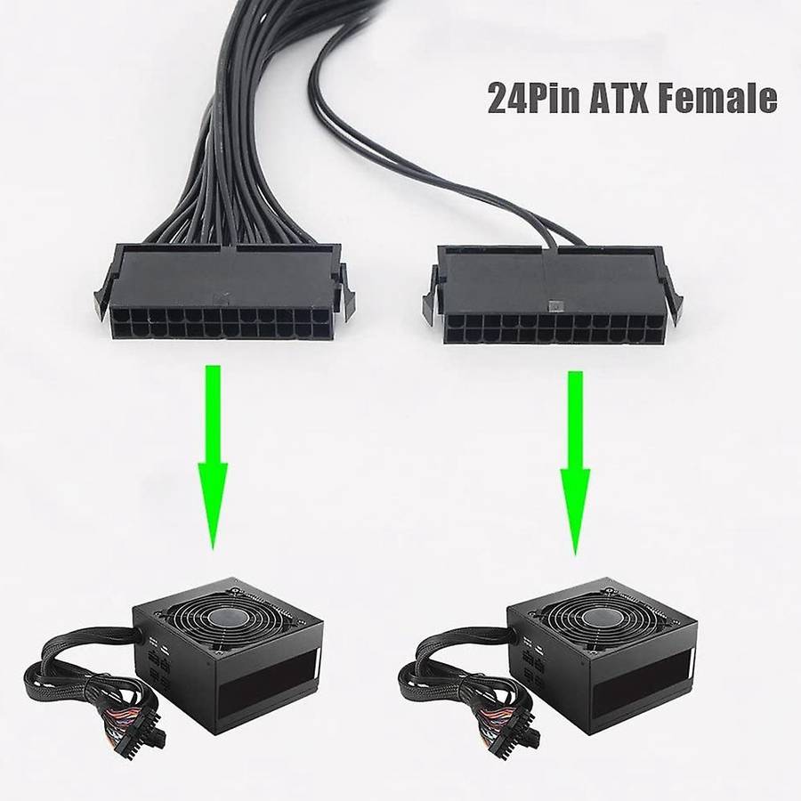 Psu Cable Adapter 24pin Power Cable for Computer Atx Motherboard