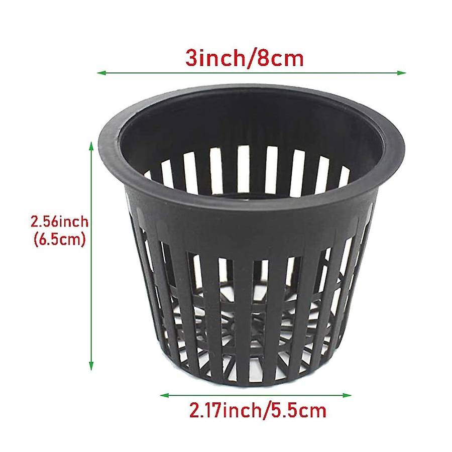 50pcs Plant Grow Pots Hydroponic Colonization Mesh Plastic Basket