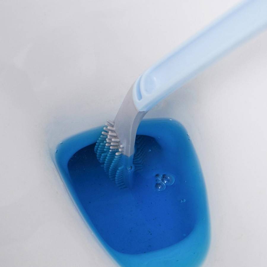 Brush Head Toilet Brush Long Handle Squatting Toilet Cleaning Brush