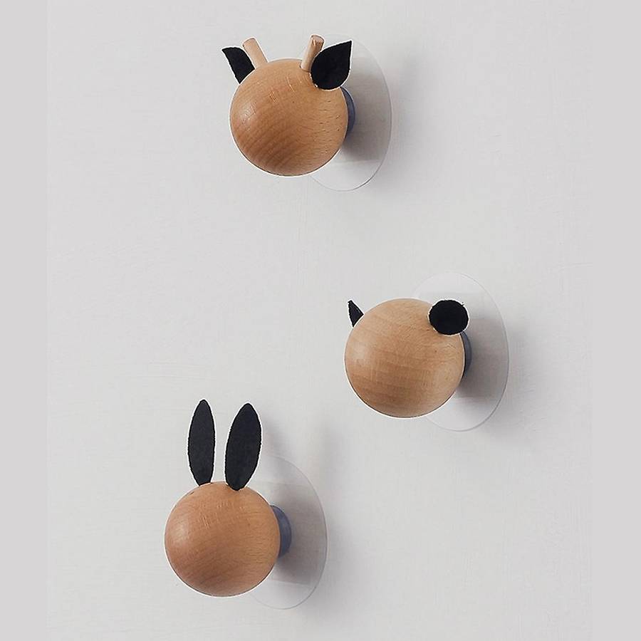 Children Bedroom Wall Decoration Non Perforated Animal Head Hanging