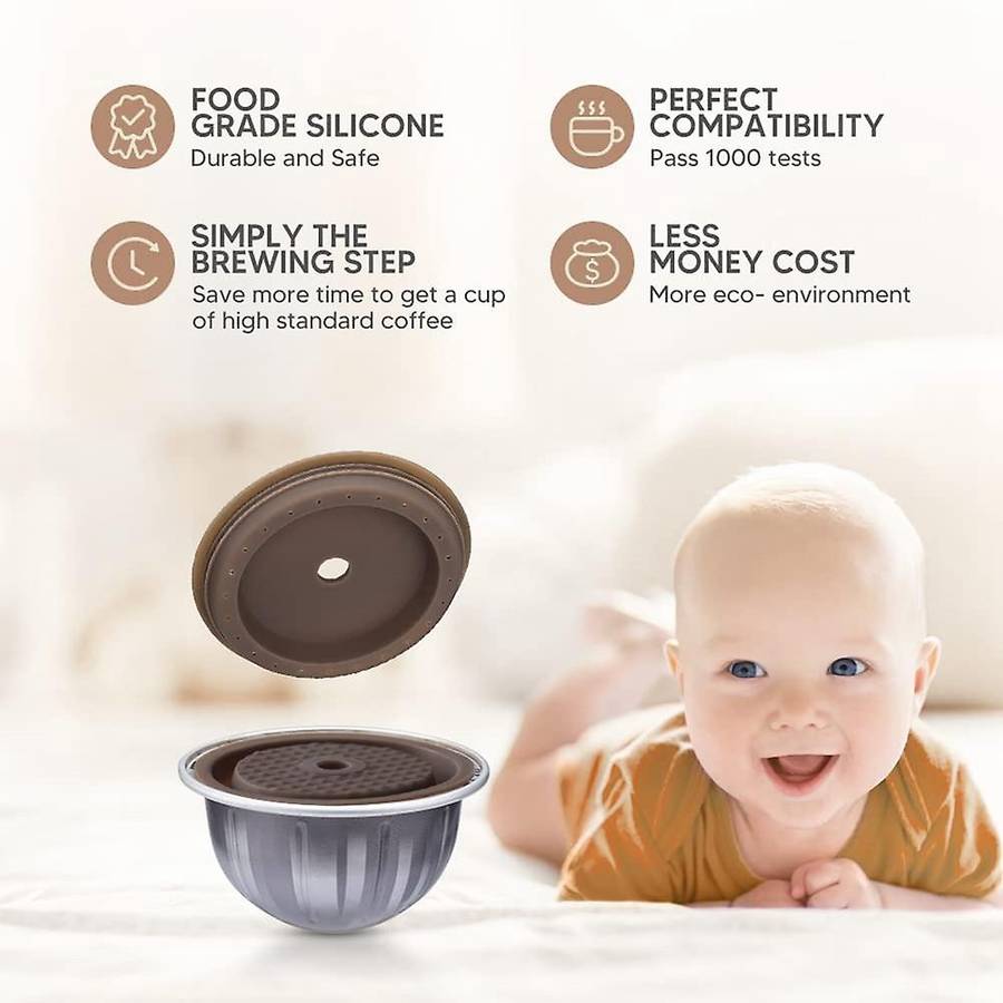 Reusable Coffee Capsule Lid for Refillable Nespresso Vertuo Capsule