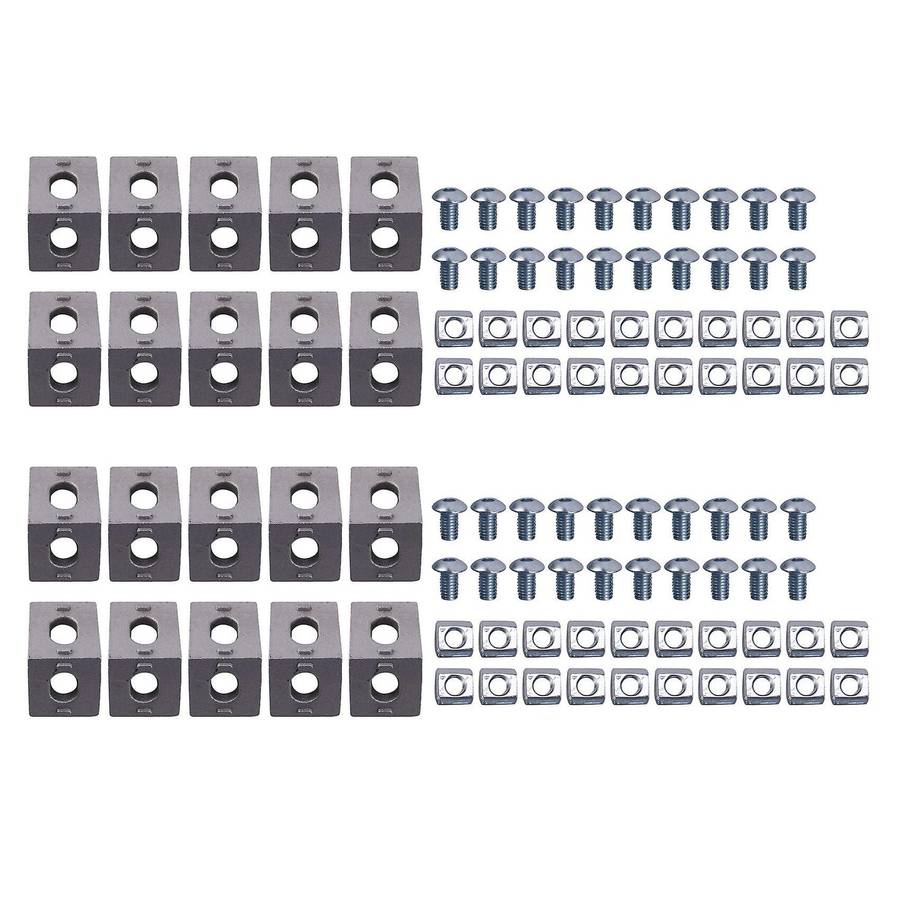 100pcs Corner Bracket 2020 Series Aluminum Profile Connector for 6mm