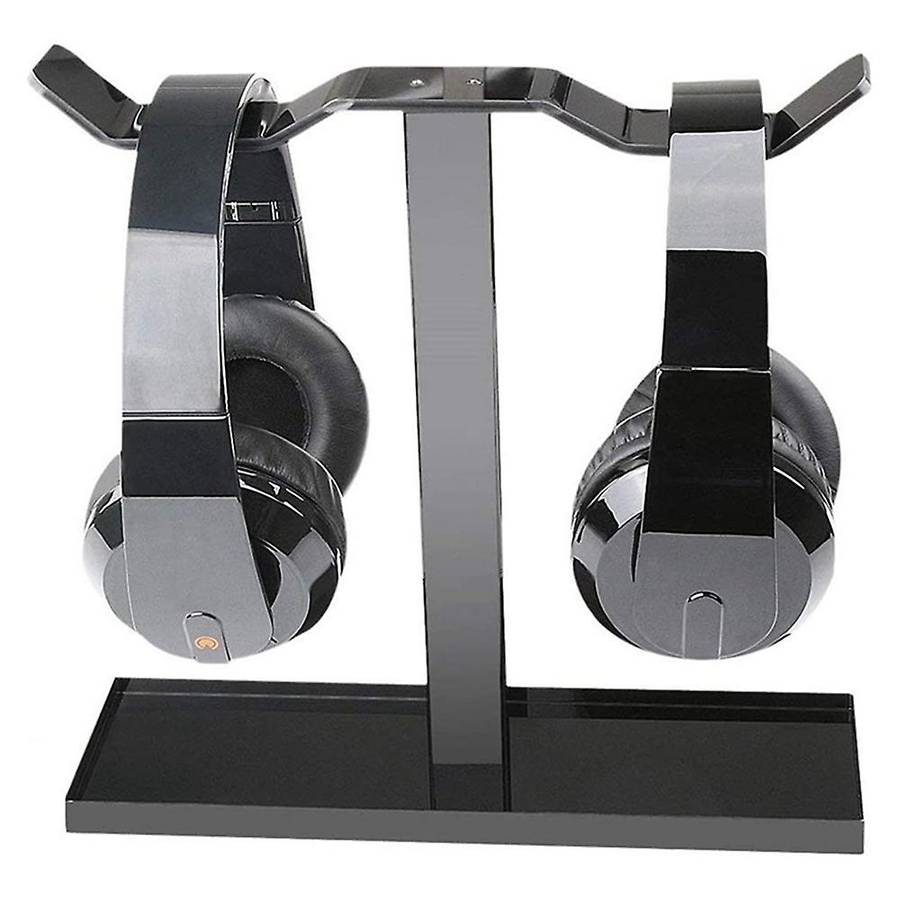 Double Earphone Stand Headphone Table Display Stand Headset Hanger