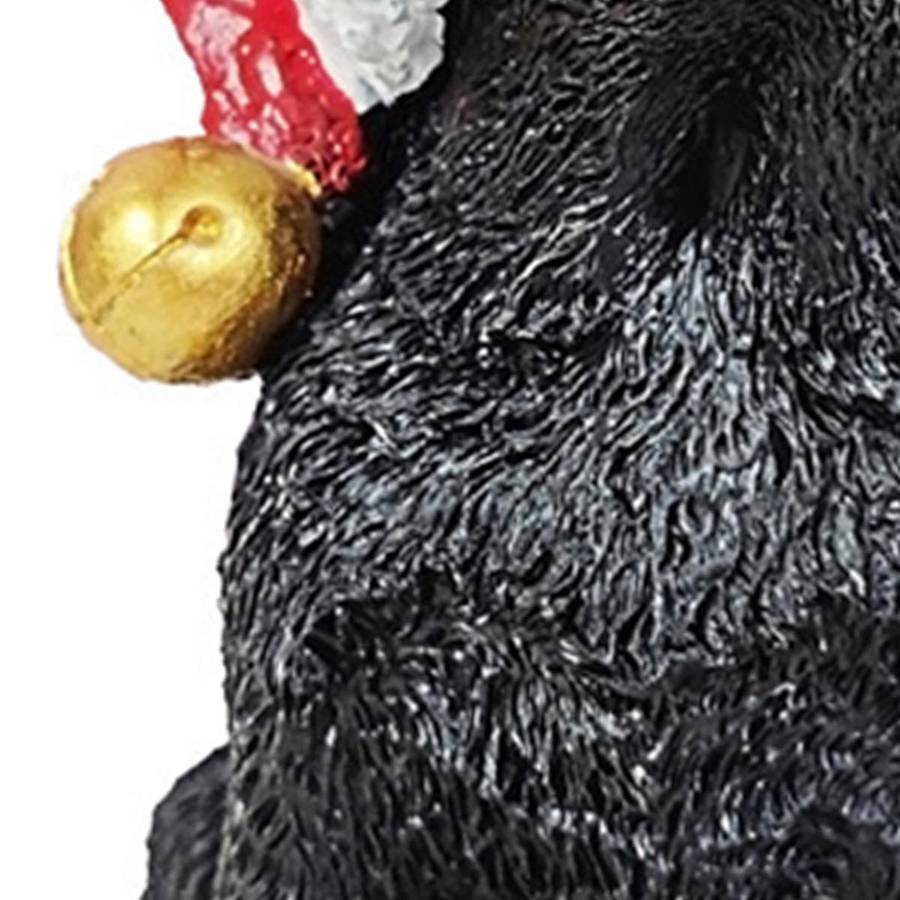 Resin Crafts with Christmas Ball Hat Dog Ornaments B