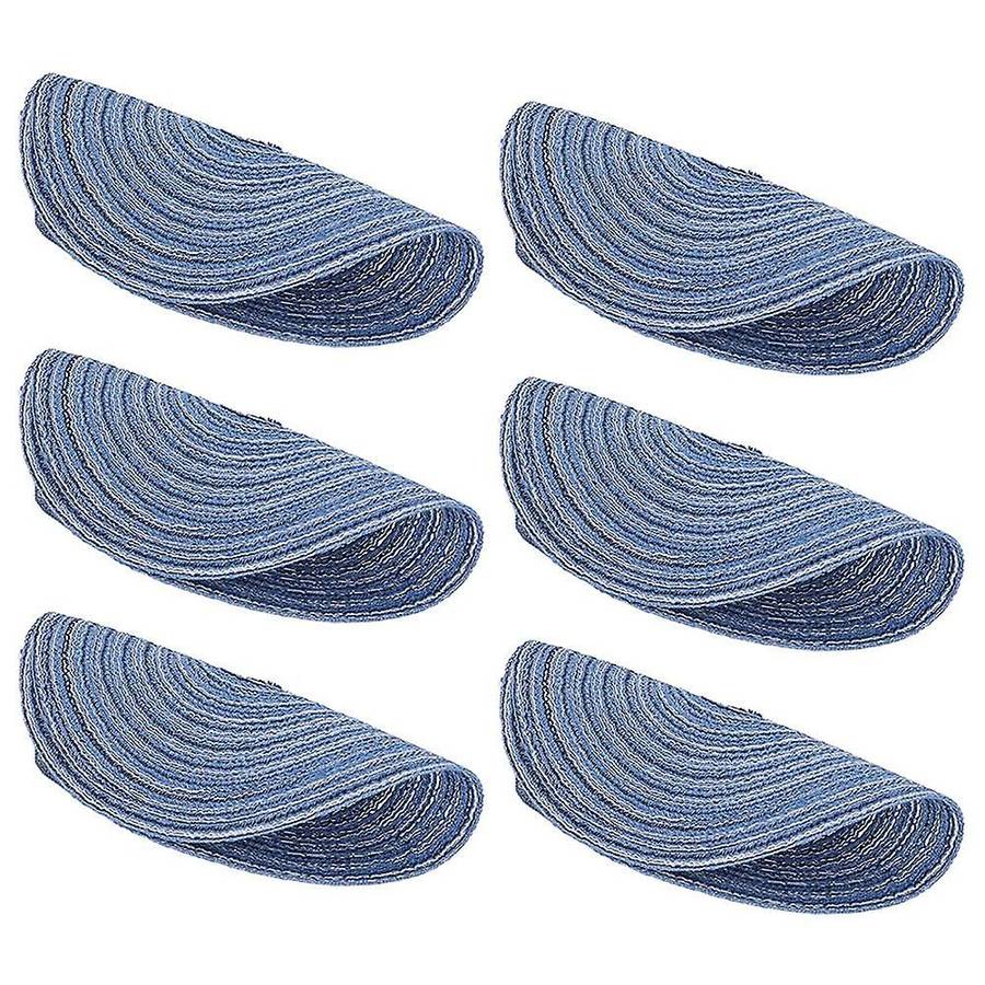 6pcs Pot Trivets Large Braided Woven Trivet Coaster,trivet Pad Blue