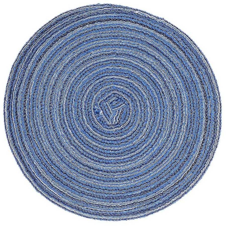 6pcs Pot Trivets Large Braided Woven Trivet Coaster,trivet Pad Blue