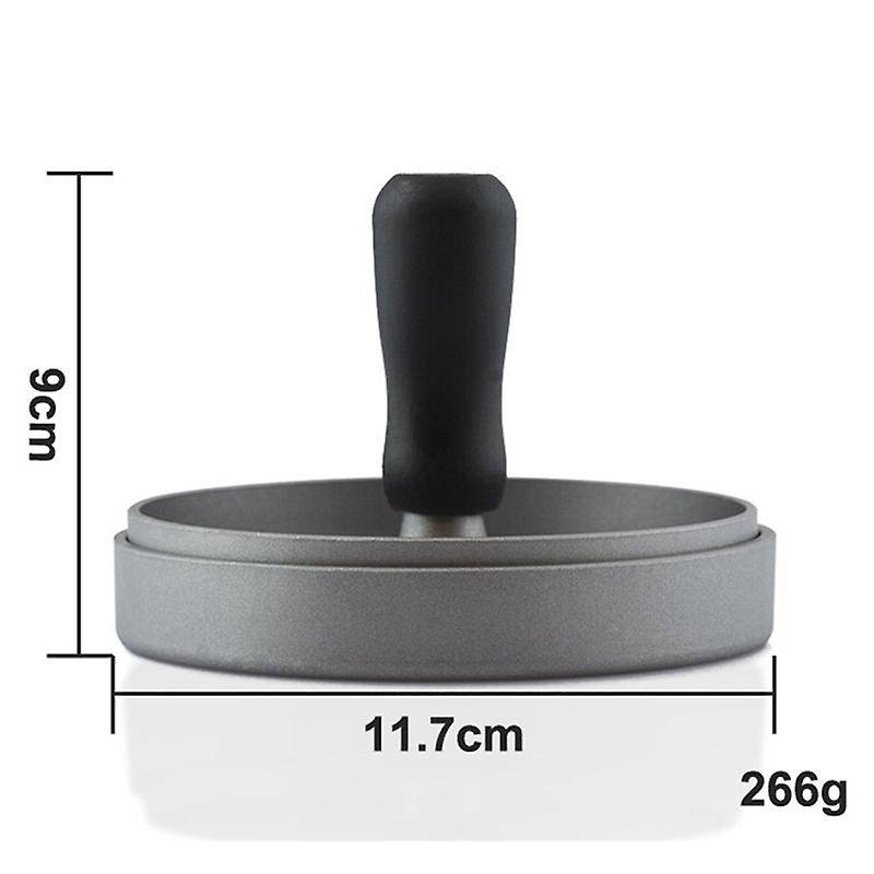 Aluminum Hamburger Press with 120 Papers Kitchen Gadgets (silver)