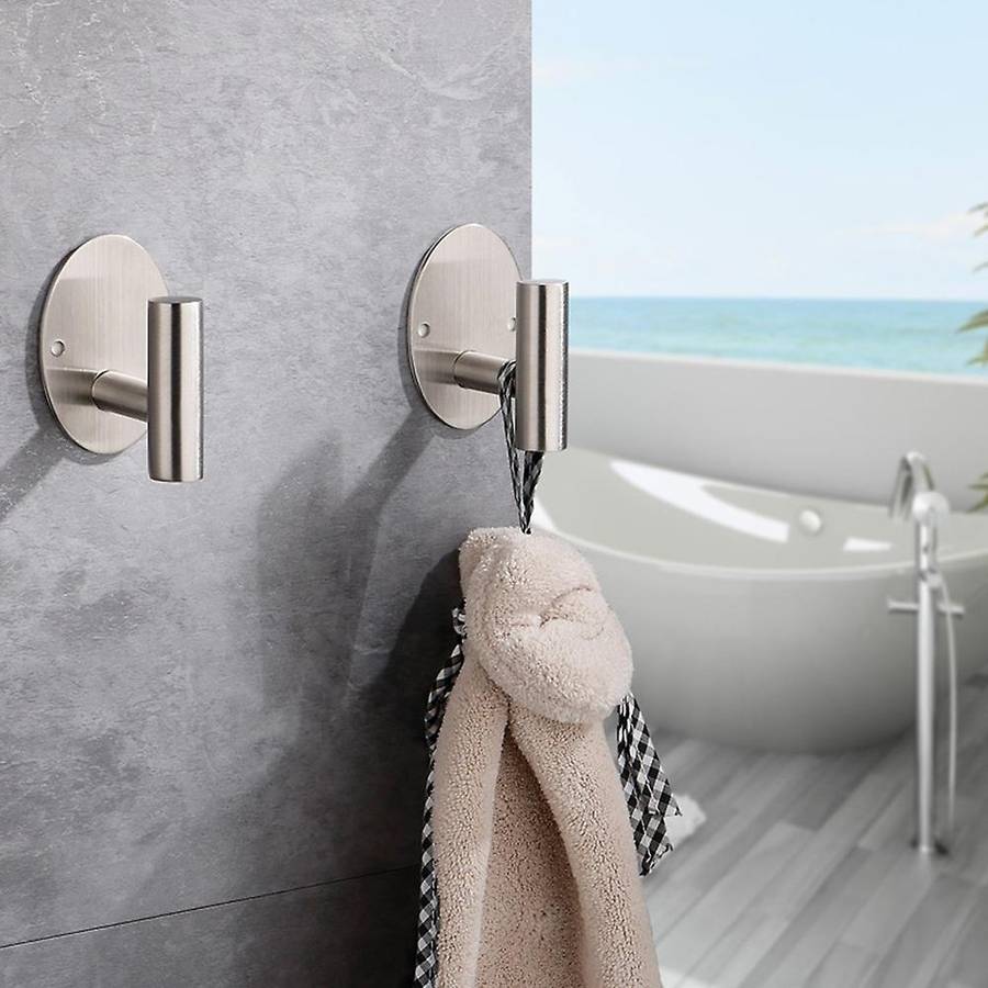 4pcs Bath Towel Hook,stainless Steel Robe Towel Hook