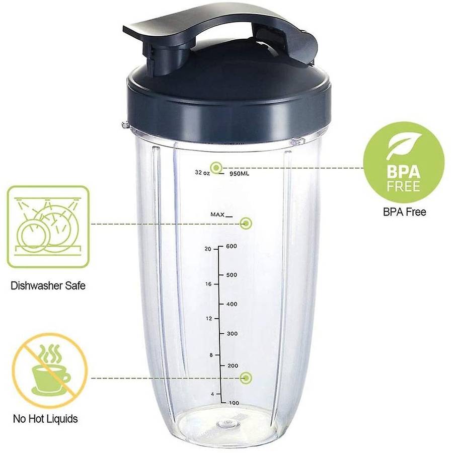 Replacement Cups for Nutribullet Blender, 32oz Measuring Cups
