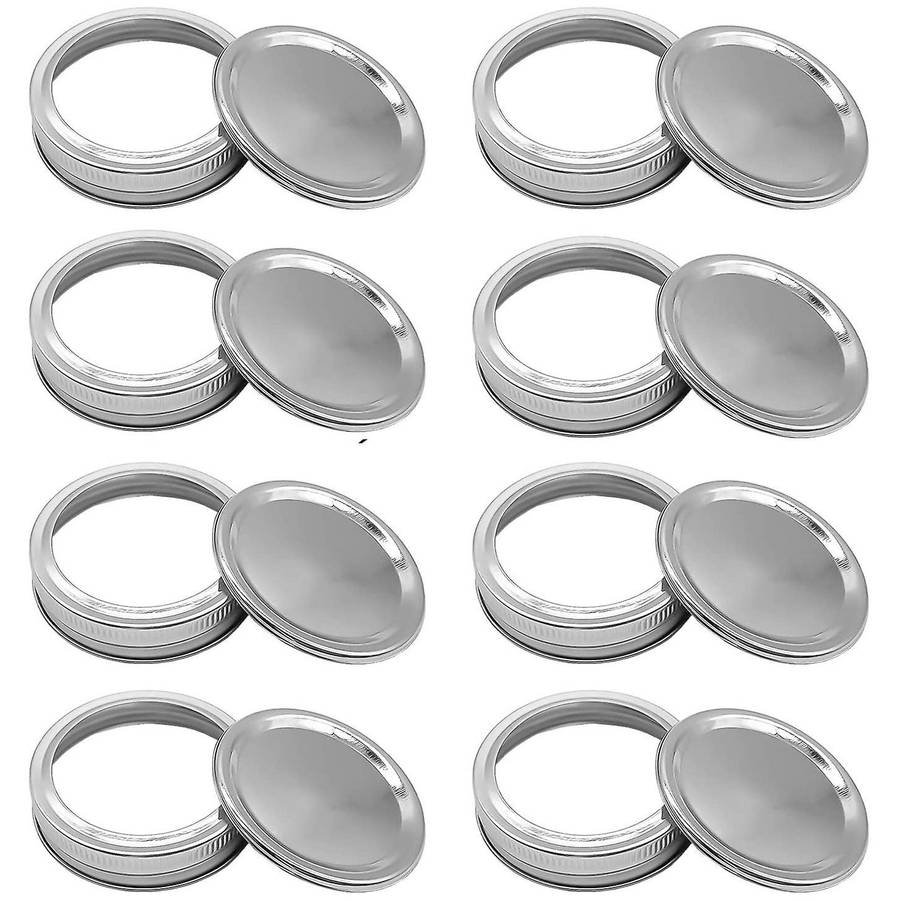 30 Packs Canning Lids, for Mason Jar, Stainless Steel Lids,split-type