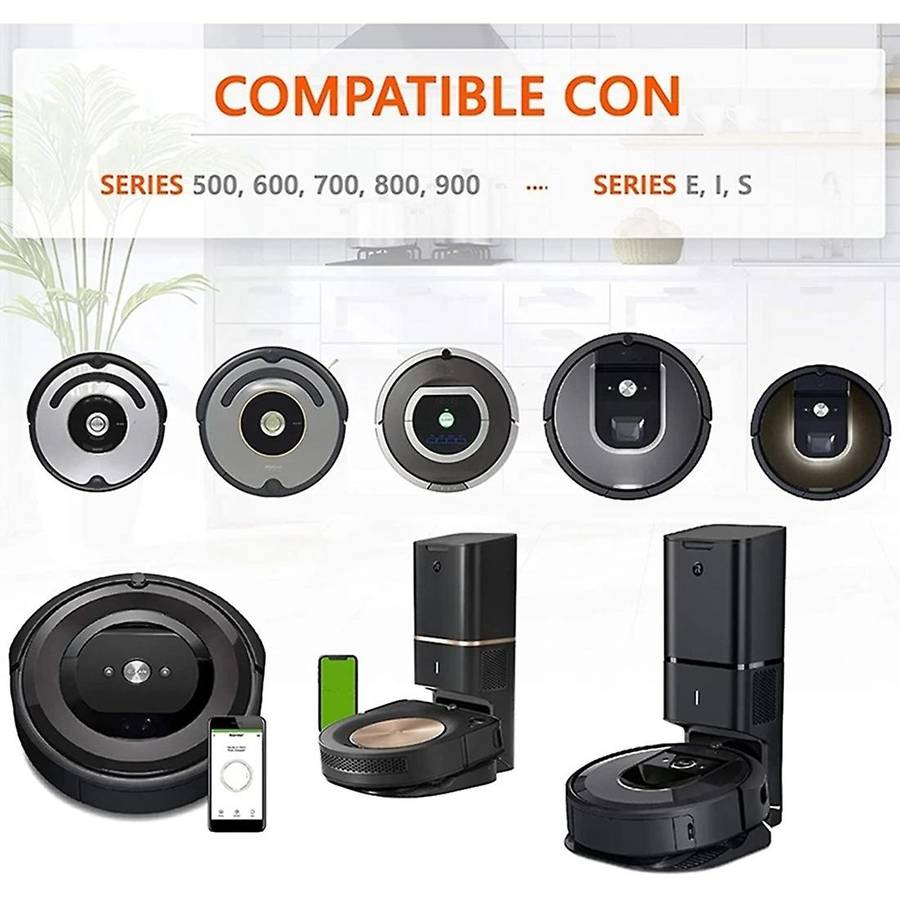 12pair Sturdy Tires Spare Parts Replacement for Irobot Roomba 500