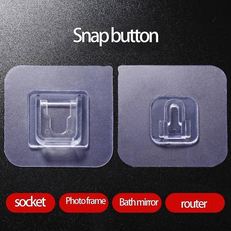 Multi-purpose Hooks 50 Pairs Double-sided Adhesive Wall Hooks